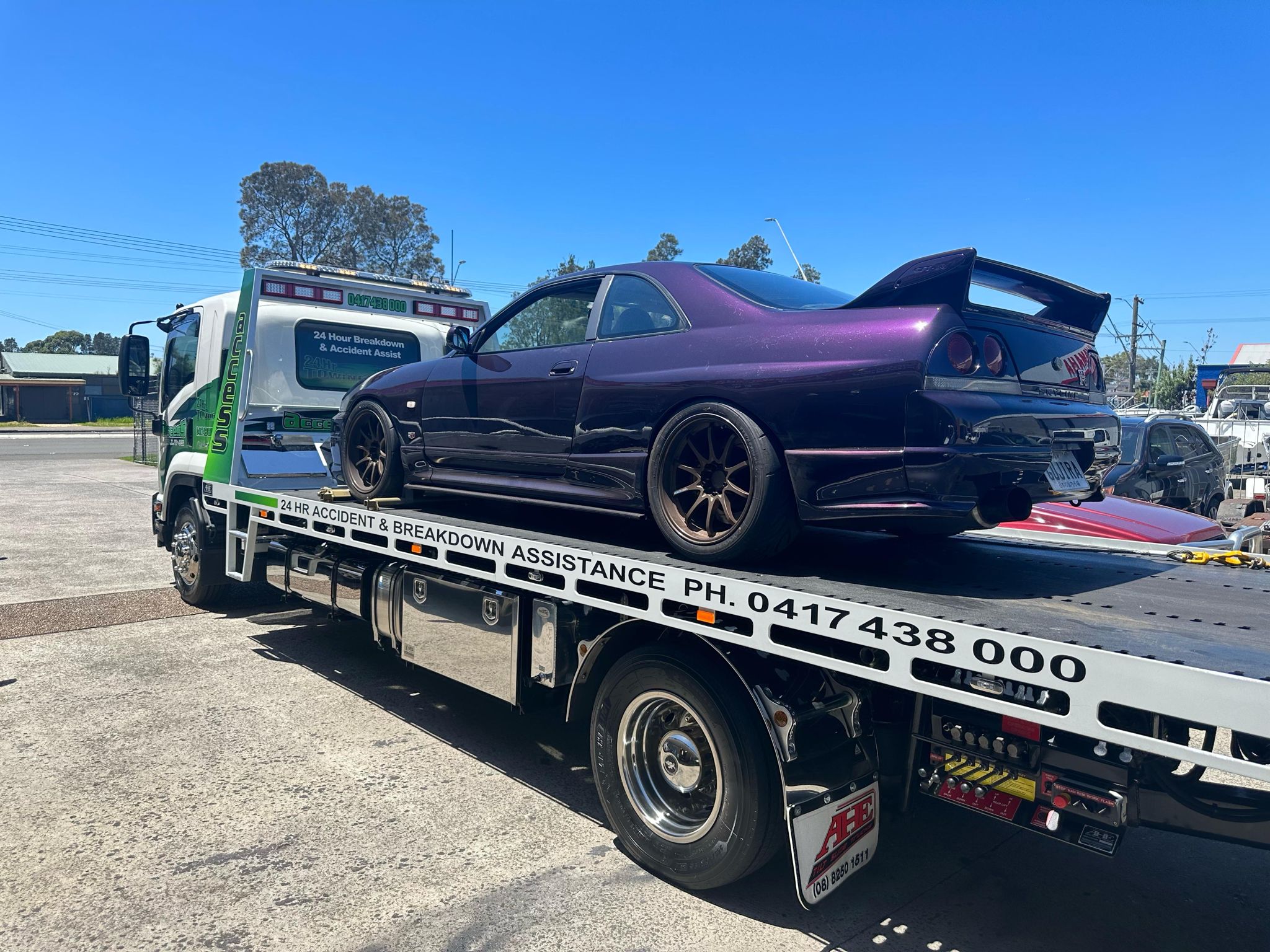 Purple Car Transport